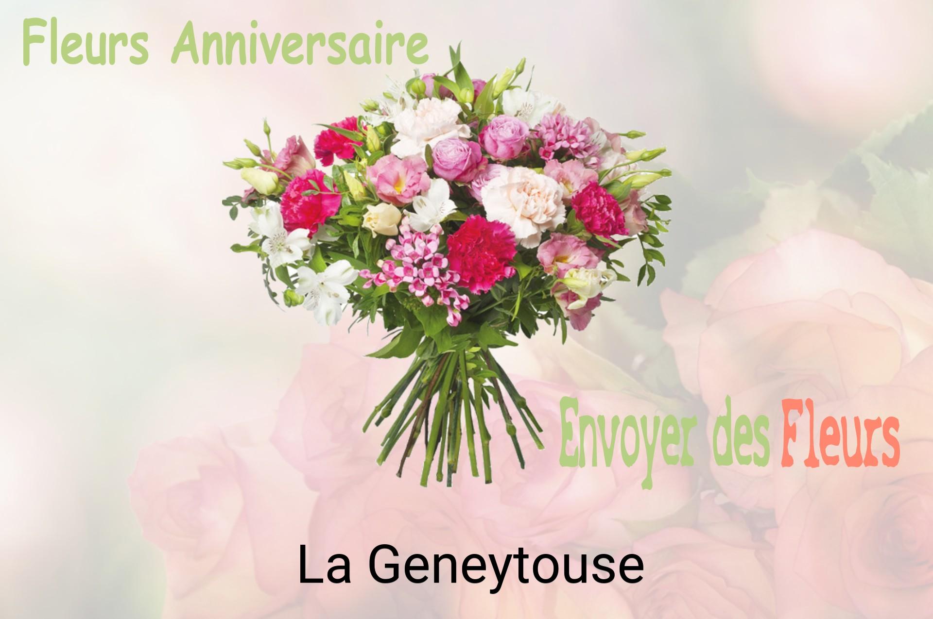 Bouquet de fleurs d’anniversaire livré à La Geneytouse